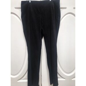 Ellen Tracy Pants Size Womens Corduroy Black Pants‎ Size 16